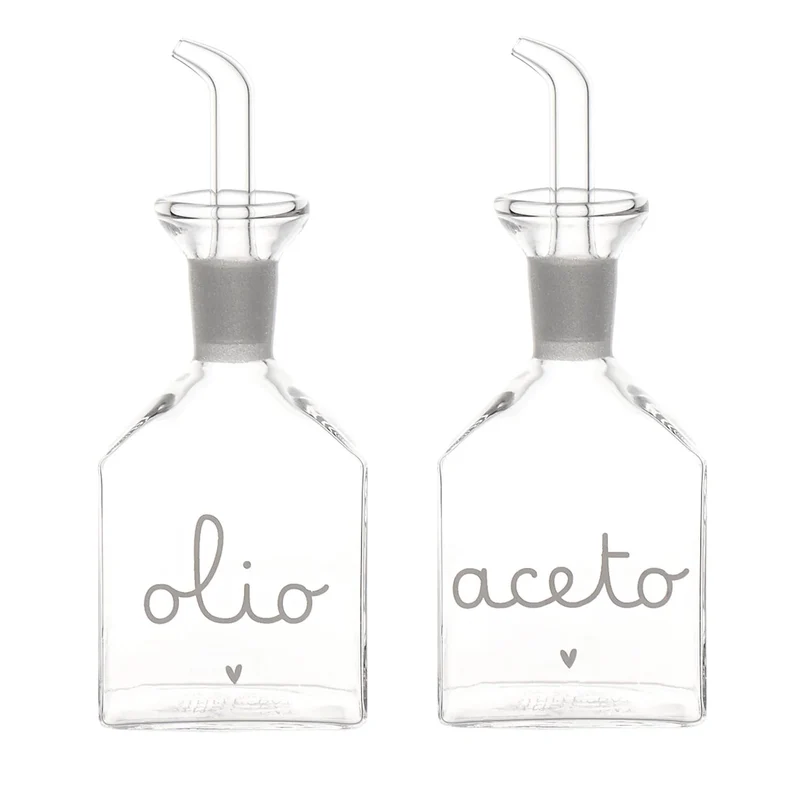 Set 2 Bottiglie Aceto e Olio - 2x150m