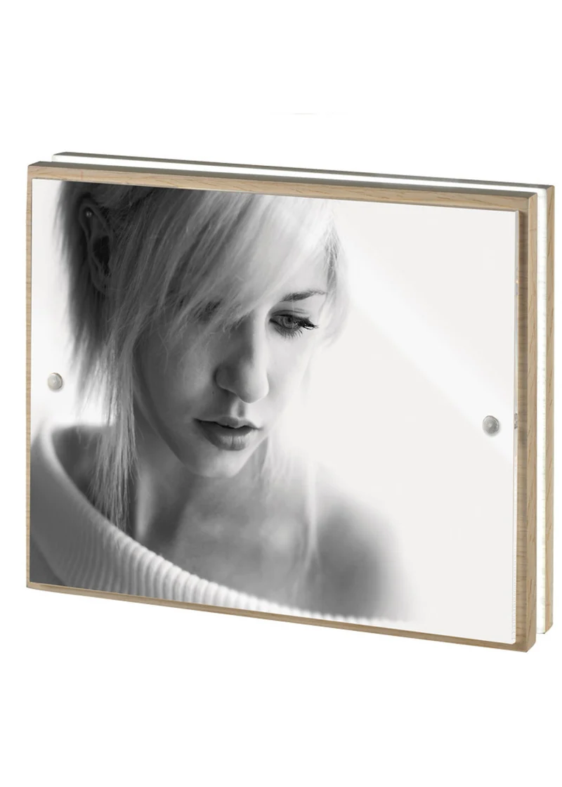 Mascagni Cornice Portafoto Bianca con led cm 13x18