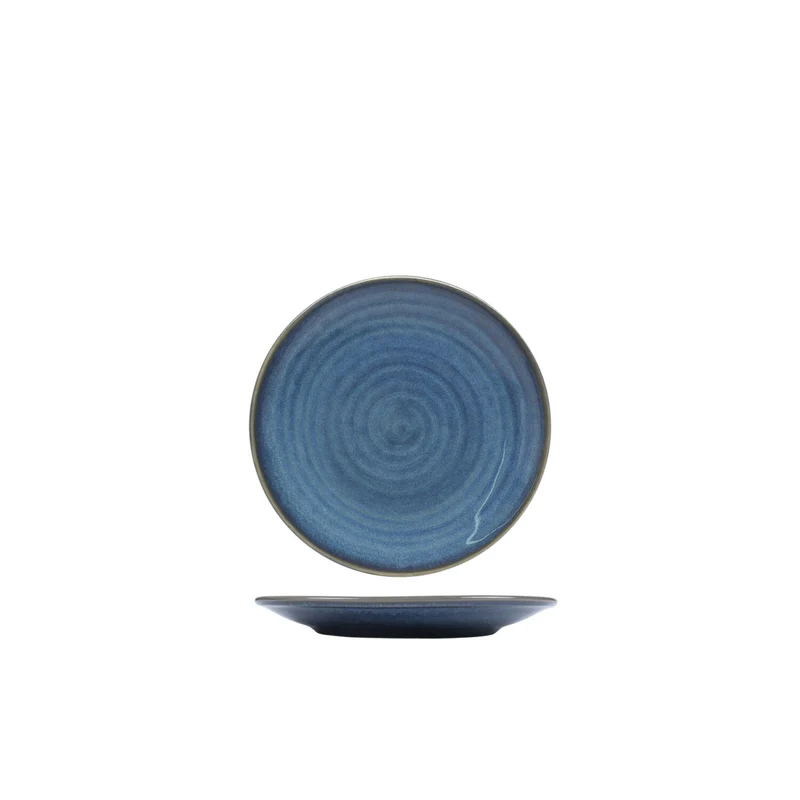 NUAGES OCEAN - PIATTO PANE COUPE CM 17,5 STONEWARE REACTIVE