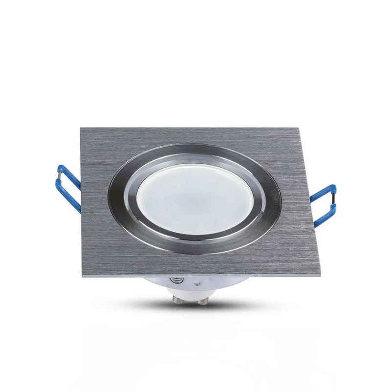 FITTING SQUARE ALUMINIUM BRUSH GU10