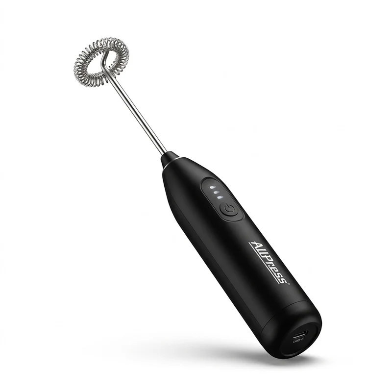 MONTALATTE ELETTRICO USB SCHIUMALATTE SENZA FILI 3 VELOCITA COLAZIONE AS-08114