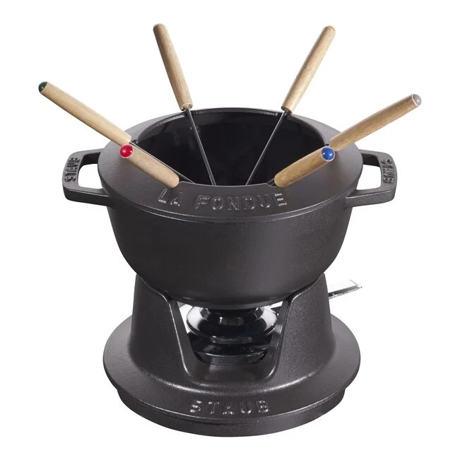 Set per fonduta, 10-pz. - Nero