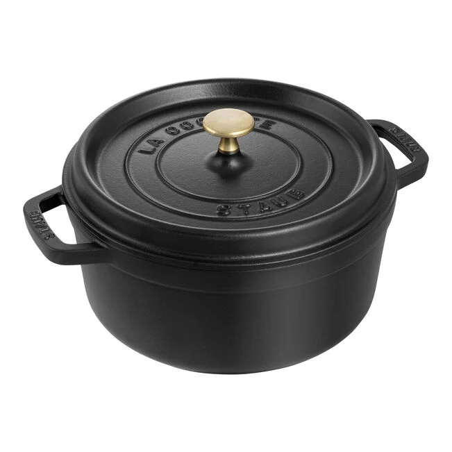 Cocotte rotonda - 28 cm, Nera