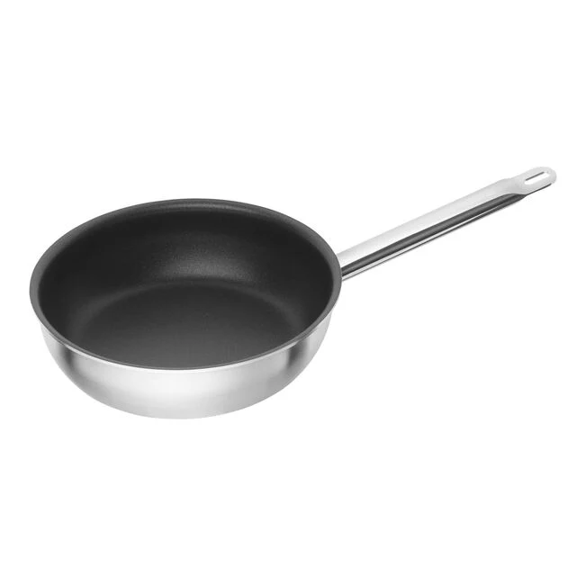 PRO Padella in Acciaio Inox 18/10 - 24 cm, Duraslide Ultra