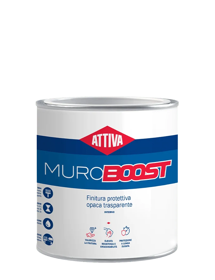 ATTIVA - MuroBoost - Finitura protettiva opaca e trasparente