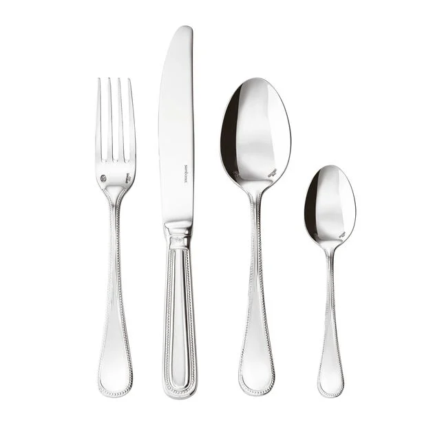 PERLES Servizio tavola 24 PZ Monoblocco - Acciaio Inox Mirror