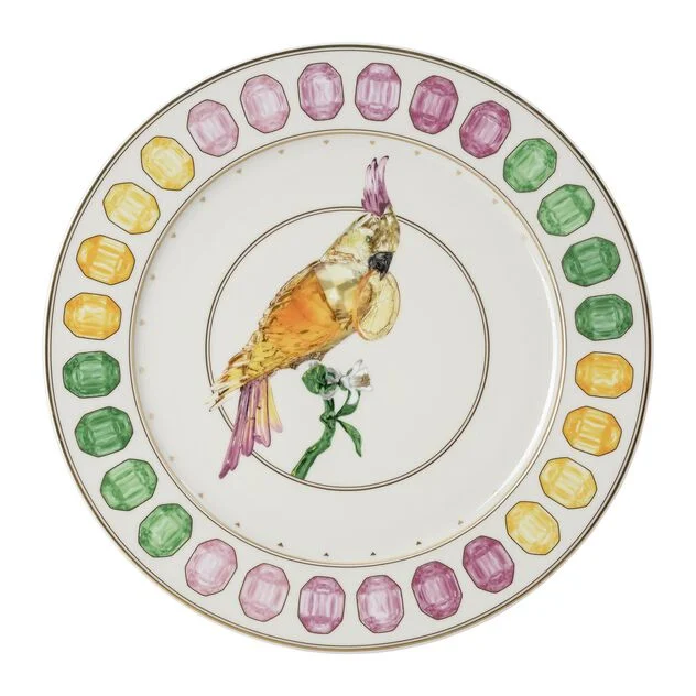 Swarovski IDYLLIA Cockatoo Piatto segnaposto - 33 cm