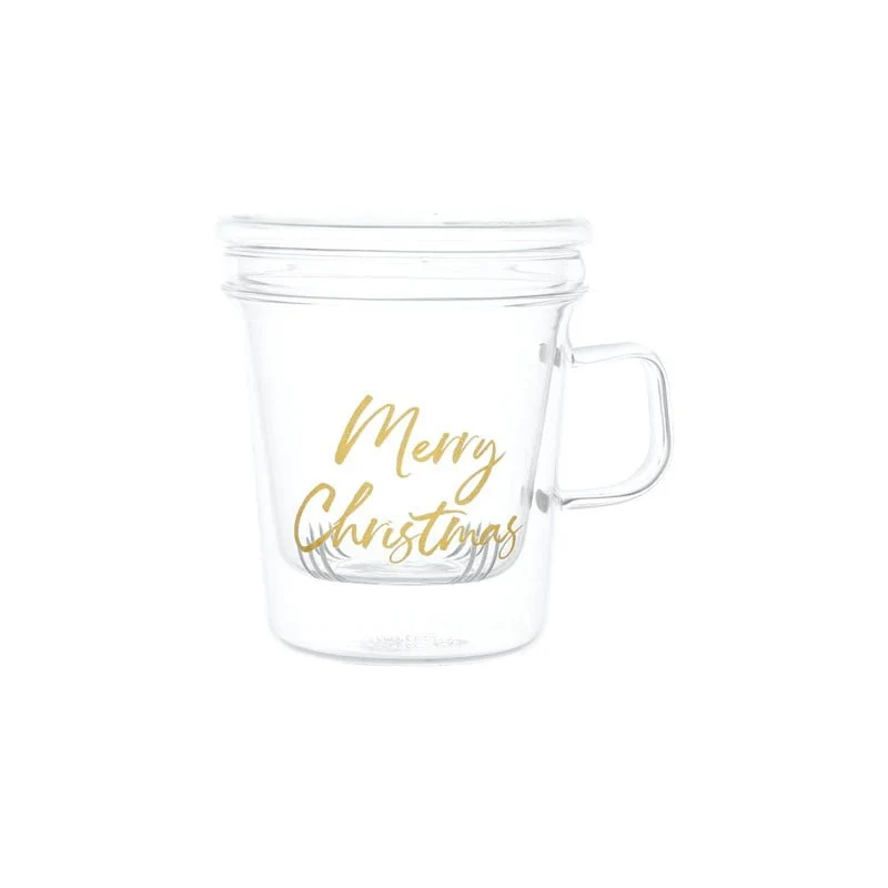 Simple Day - Tisaniera In Vetro " Merry Christmas "