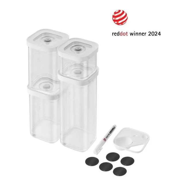 Fresh & Save CUBE Set, S / 6-pz., transparente-bianco