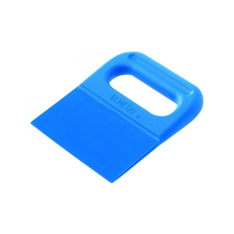 Raschietto plastica cm.13.5x14.5 antigraffio azzurro