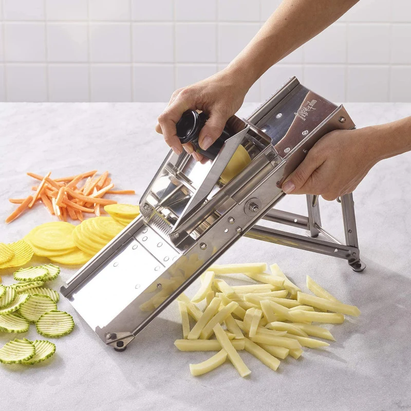 Mandolino inox grand gourmet cm.40x12 h.28 7 lame
