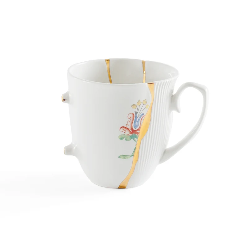 Seletti Kintsugi Tazza Mug in porcellana, decoro n°2