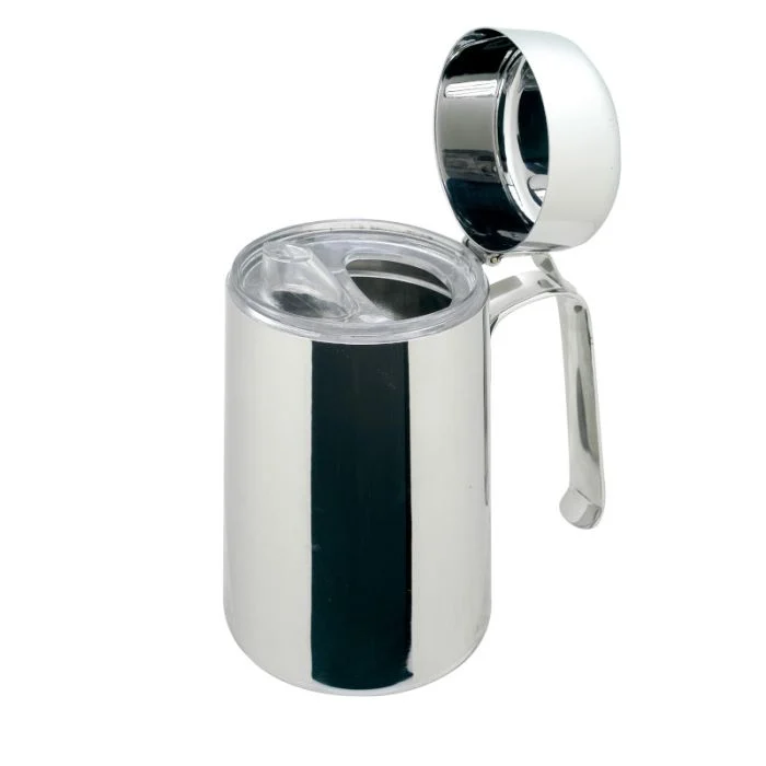 Oliera con dosatore salvagoccia in acciaio inox - 100 CL