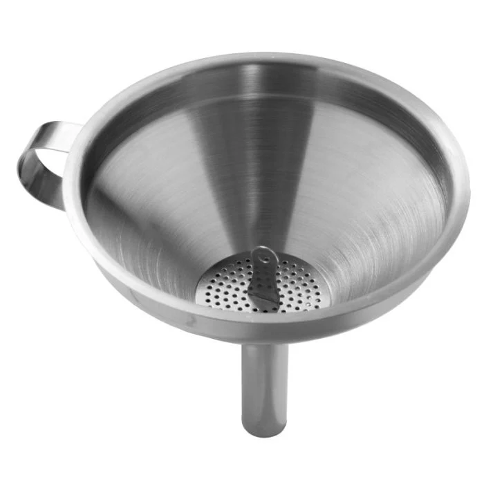 Imbuto con filtro estraibile in acciaio inox 18/10 Ø - 10 CM