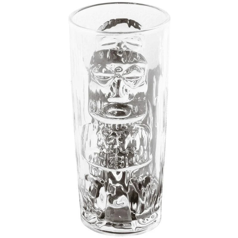TIKI Bicchiere in Vetro - Ø 7,5 cm X 16,5 H 420 ML