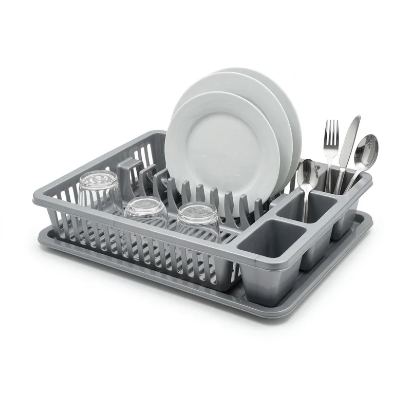 SCOLAPIATTI CON VASSOIO RACCOGLIGOCCE 45X35CM PORTAPOSATE PER CUCINA CASA ACQUA