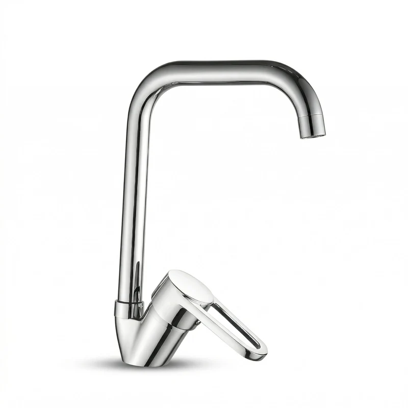 RUBINETTO MISCELATORE CUCINA MONOCOMANDO LAVANDINO COLLO ALTO GIREVOLE 8568