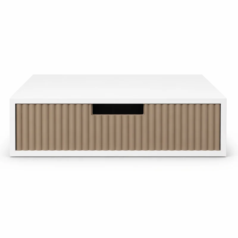 ORGANIZER CAFFE CAPSULE PORTA CIALDE CASSETTO LEGNO PENELLOPE 30X30 CM TORTORA