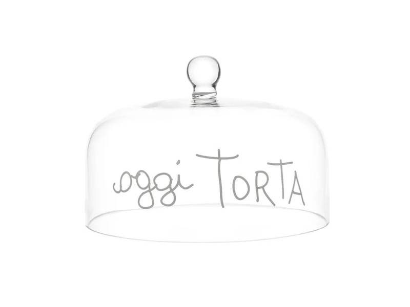 Campana in Vetro "Oggi Torta" - 28,5 CM