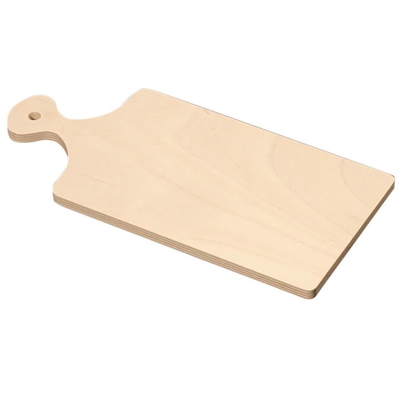 Tagliere legno rettangolare c/manico cm.30x14 spessore cm.1