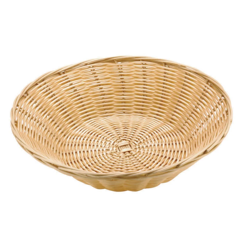 Cesto pane ø cm.20 h.7 rotondo in polyrattan