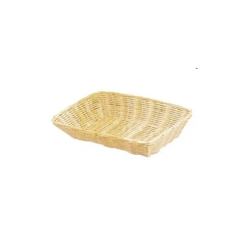 Cesto pane cm.41x29 h.8 rettangolare in polyrattan