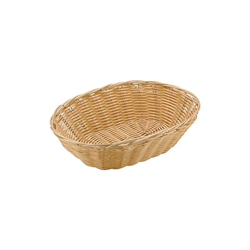 Cesto pane cm.18x13 h.6.5 ovale in polyrattan