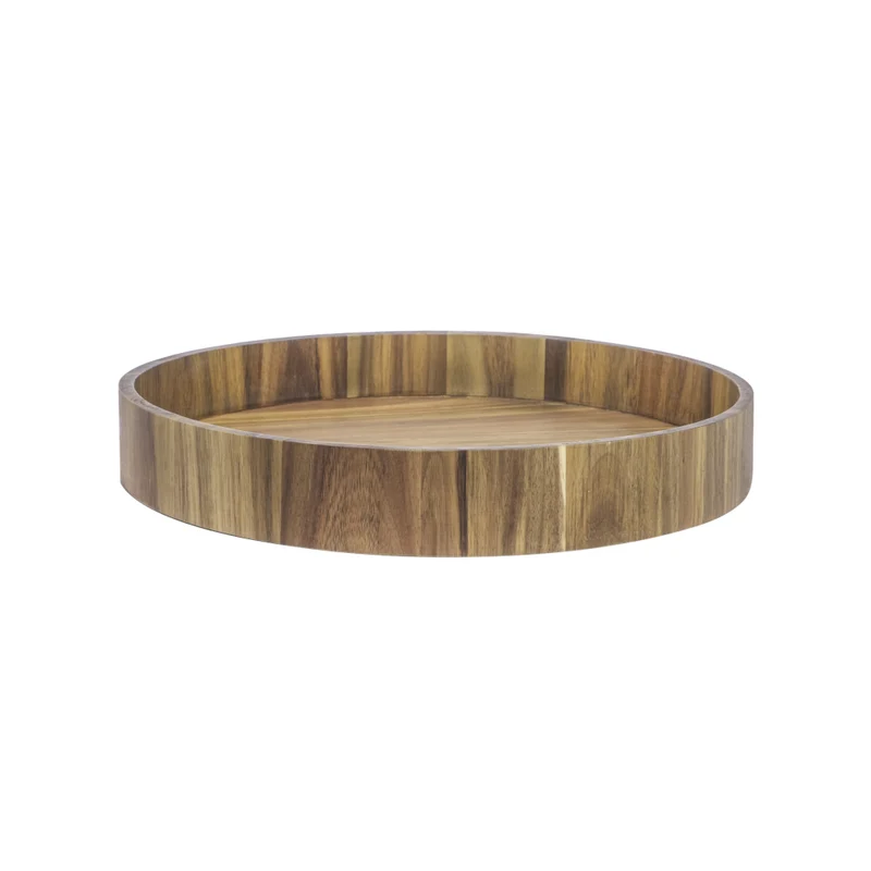 Alzata/vassoio tondo legno di acacia ø cm.35 h.5