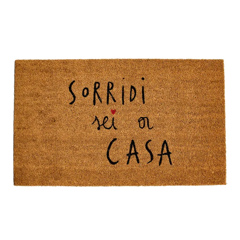 Zerbino "Sorridi sei a casa"