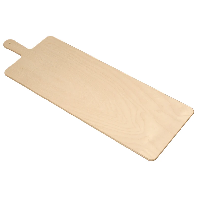 Tagliere legno rettangolare c/manico cm.40x22 spessore cm.1.2