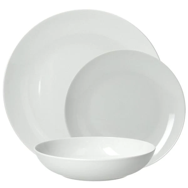 Servizio tavola 19 pezzi METROPOLIS - Porcellana Bianco