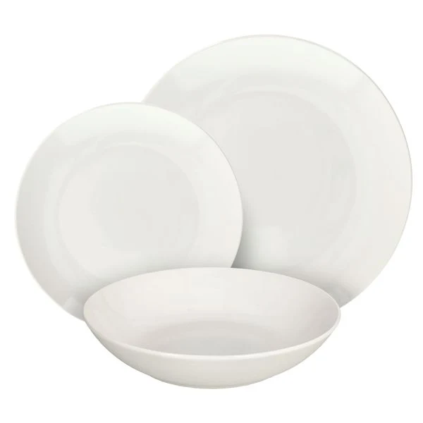 Servizio Tavola 18 pezzi MODUS - Porcellana Bianco