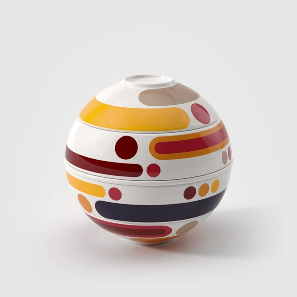 LA PETITE BOULE Set per l'aperitivo - Multicolore, Premium Porcelain