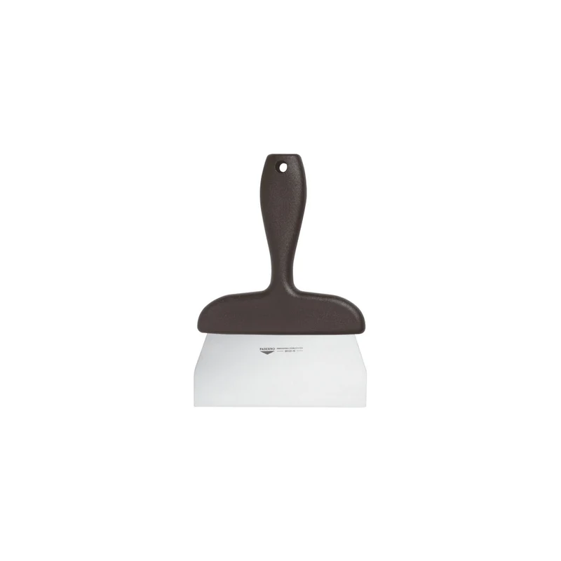 Raschia inox cm.15x6 con manico nero
