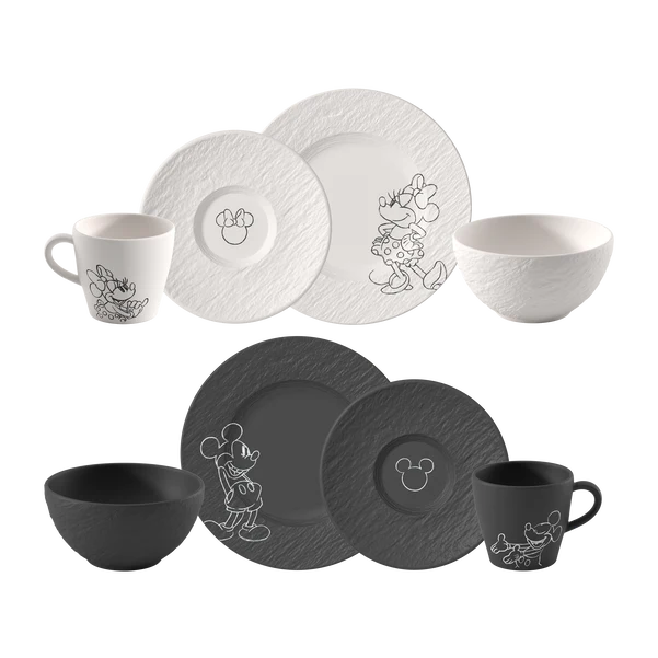 SET 8 Pezzi Colazione in Premium porcelain, Manufacture - Mickey Mouse