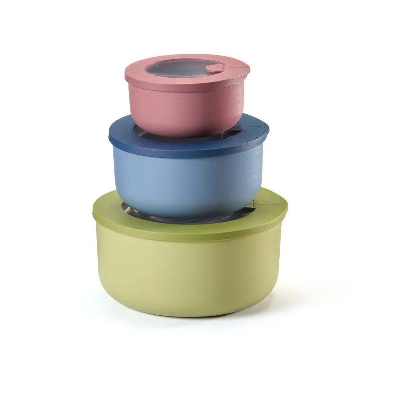 STORE&MORE BIO - SET 3 CONTENITORI "FOOD STORAGE" - TONDI