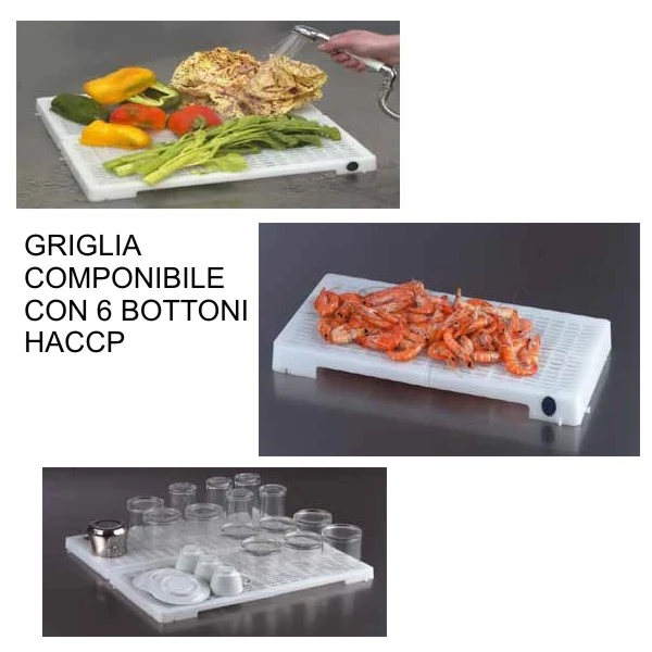Griglia plastica multiuso componibile cm.47x23.5 h.3