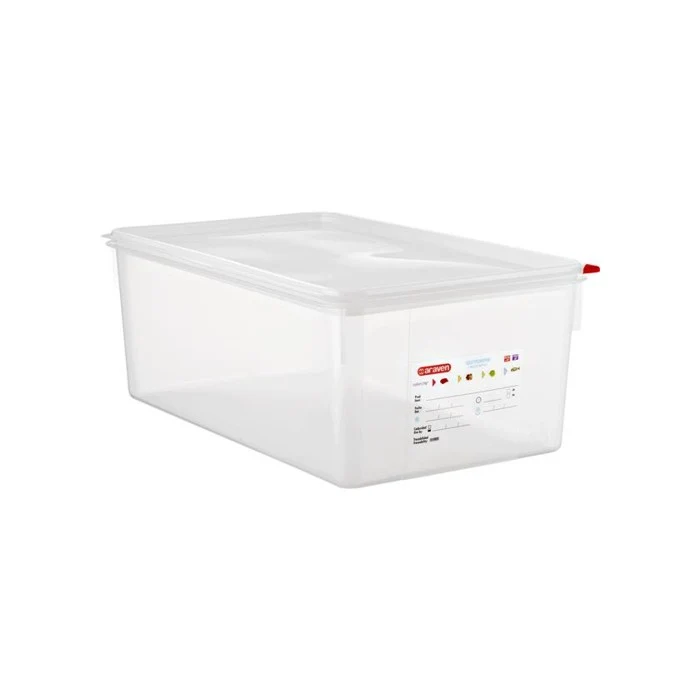 Contenitore polipropilene gn 1/1 h.20 con coperchio araven