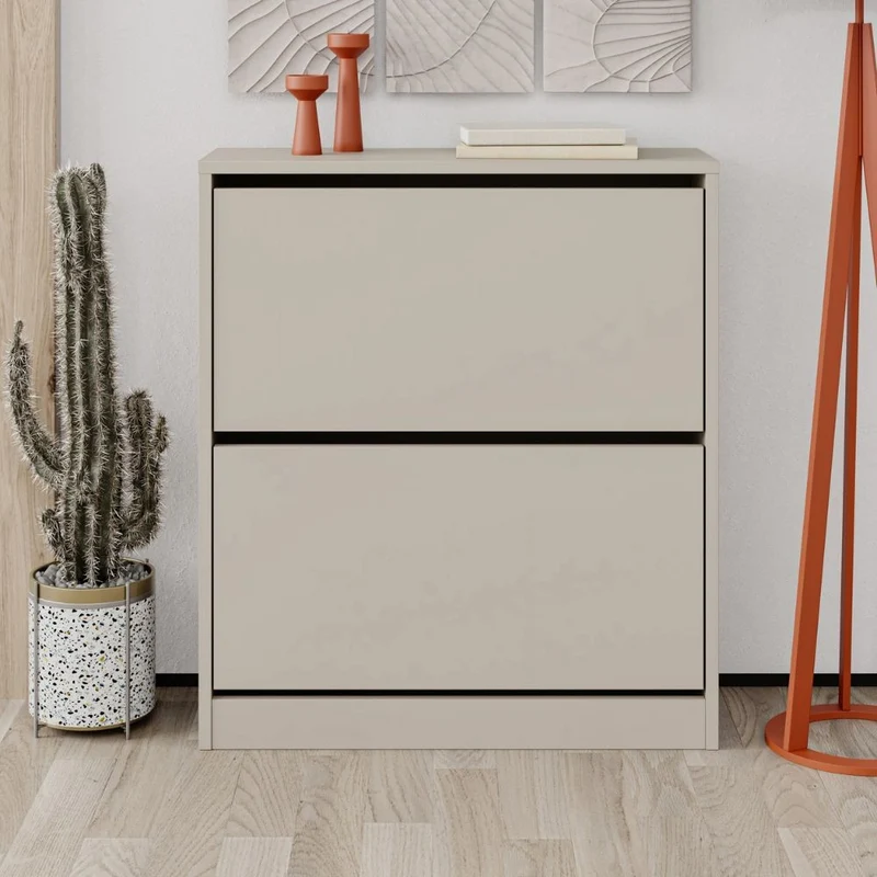 Scarpiera SHC520SAND due ante a ribalta cashmere