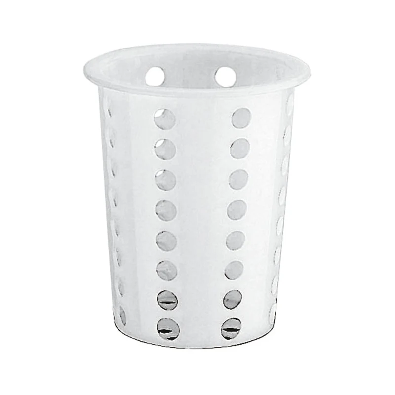 Cesto porta posate cm.9.5x13 rotondo plastica