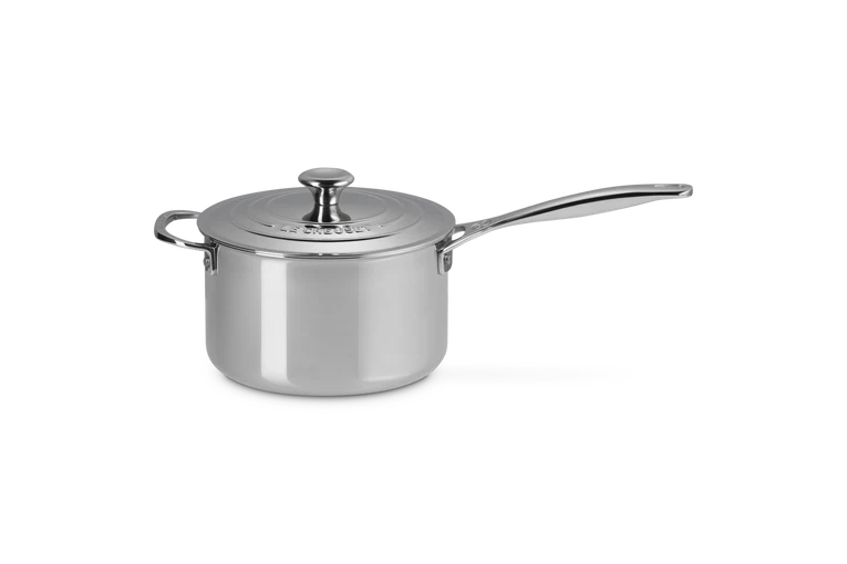 Casseruola con coperchio e maniglia in acciaio inox - 20 CM / 3.8 L
