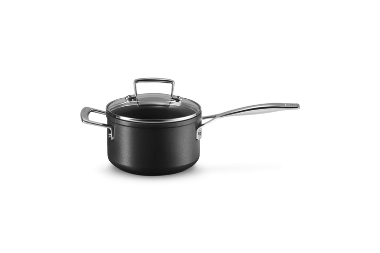 Casseruola con maniglia e coperchio vetro in alluminio antiaderente 16CM / 1.9 L