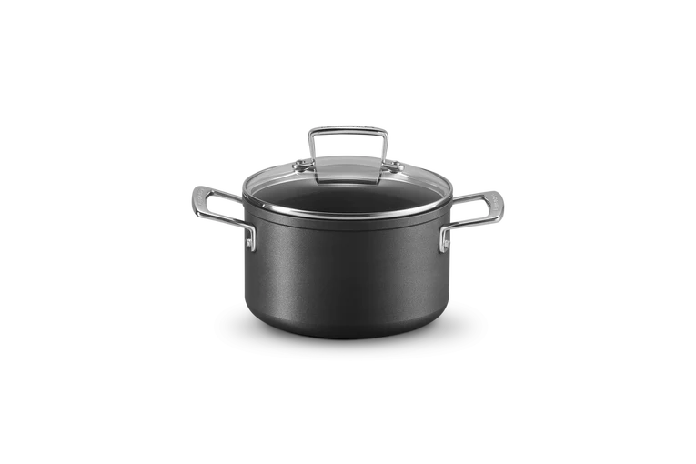 Pentola in alluminio antiaderente con coperchio vetro - 18 CM / 2.8 L