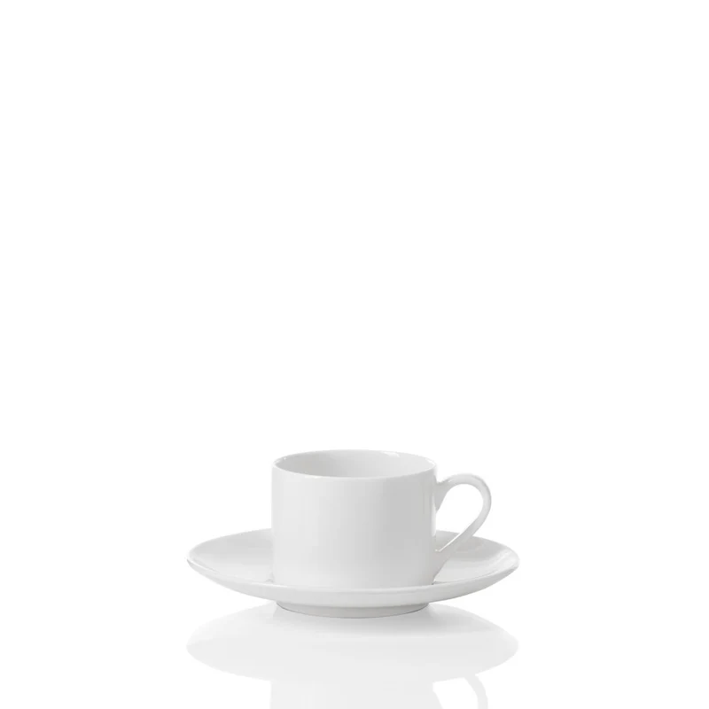 DOMUS WEISS WHITE Set 2 Tazze The con Piattino