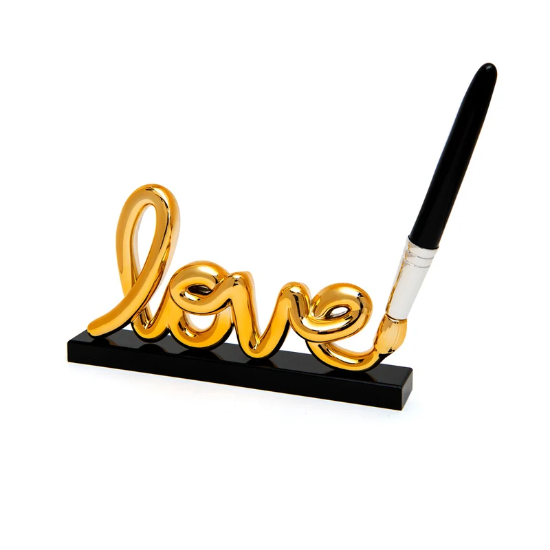 Scultura LOVE SIGN ORO - 30 CM
