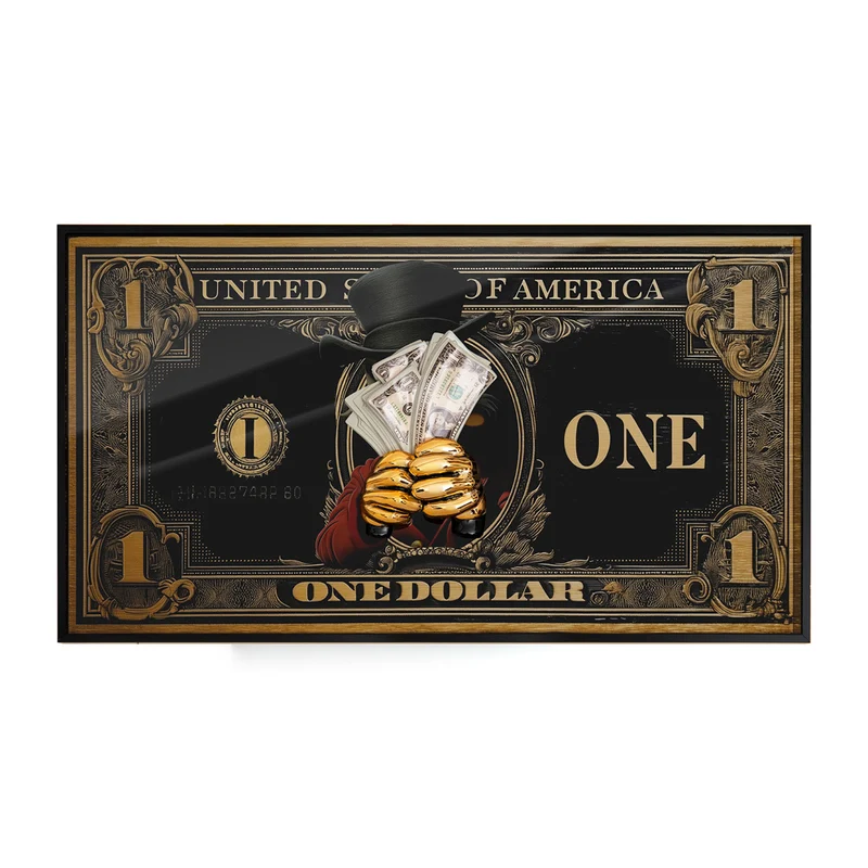 Quadro DREAM BIG FAMOUS DOLLAR - 40X74