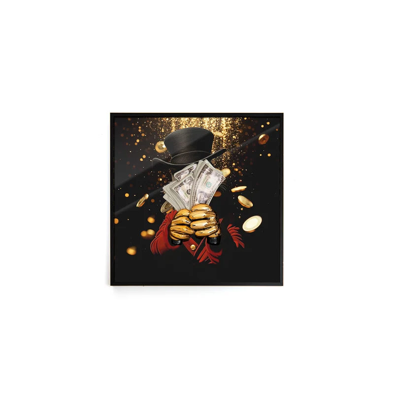 Quadro DREAM BIG GOLD RAIN - 30X30