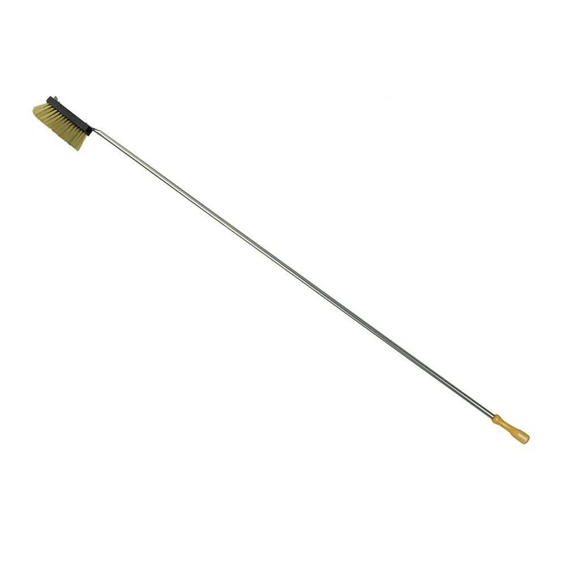 Spazzolone pulizia forni cm.17x6 h.170 con setola ottone