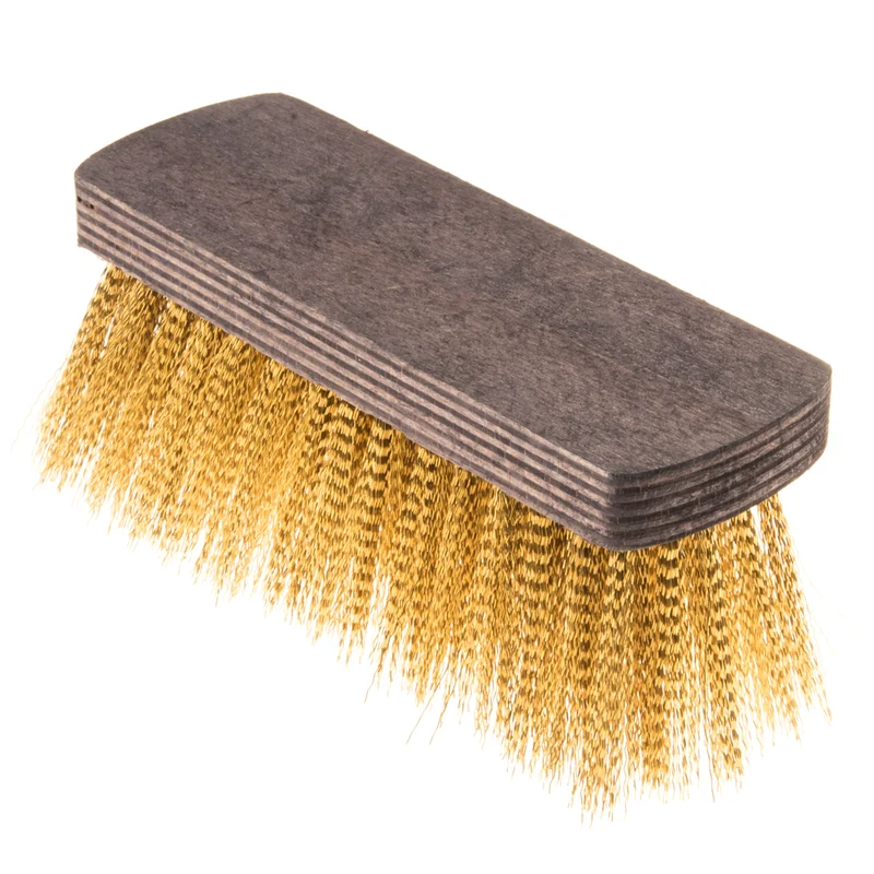 Ric.spazzolone cm.17x5.5 setola ottone