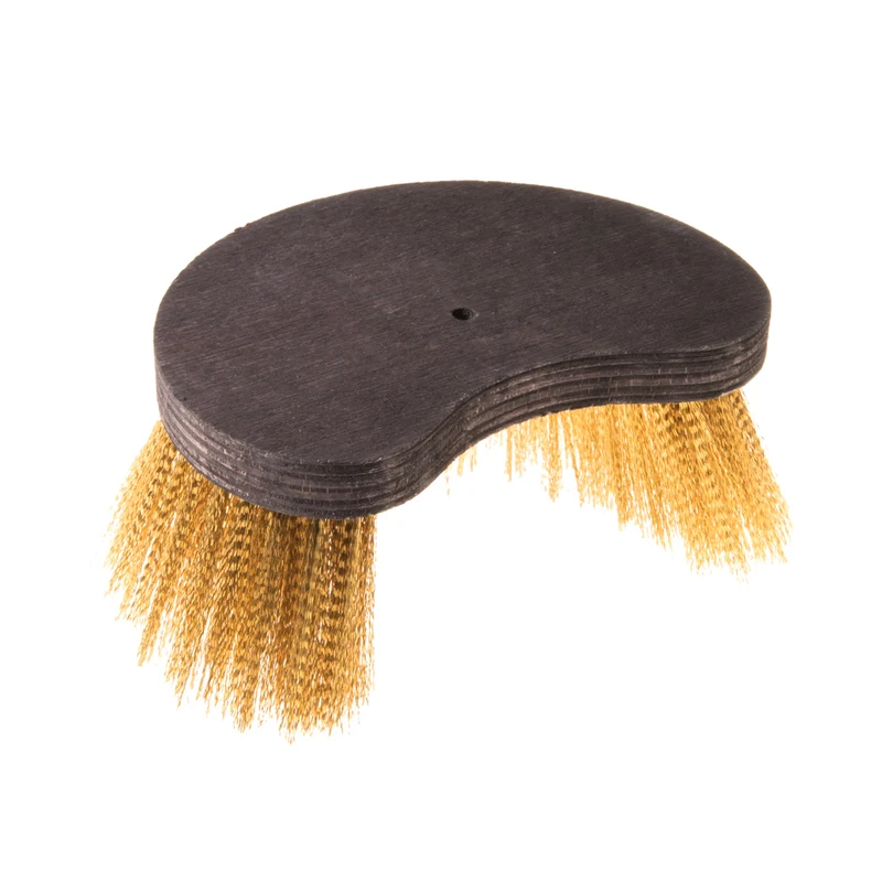 Ricambio spazzolone cm.15x10 ottone mezzaluna